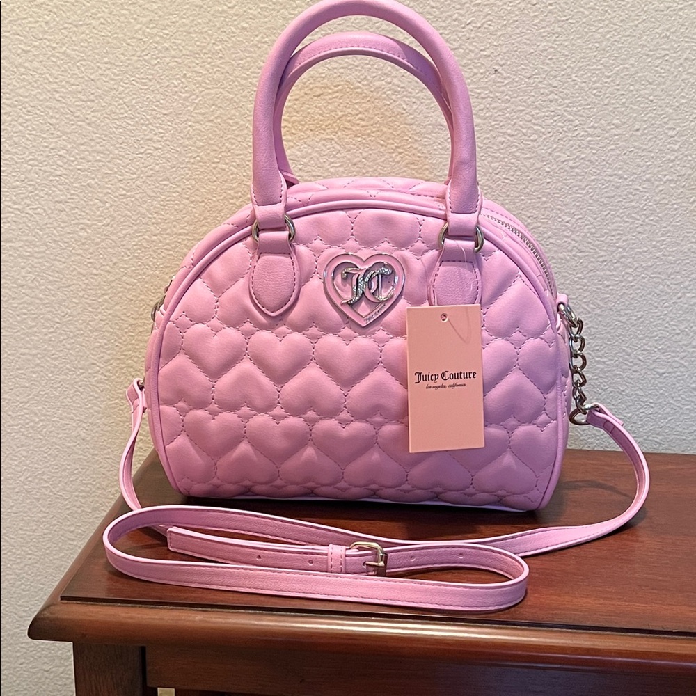 Juicy Couture Lavender Heart Satchel